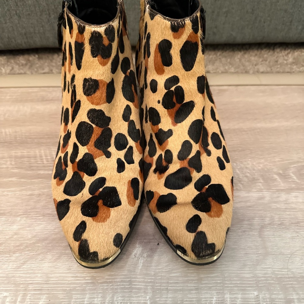 Cole Haan Leopard Print Ankle Boots